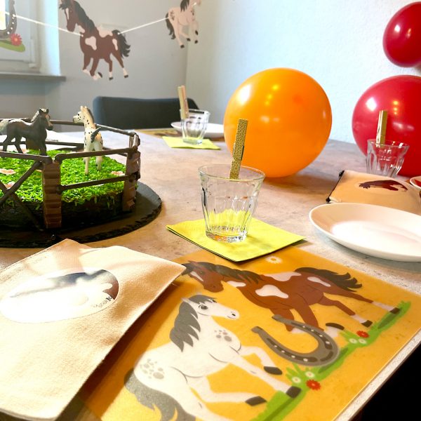 Tischset Pferde Geburtstag