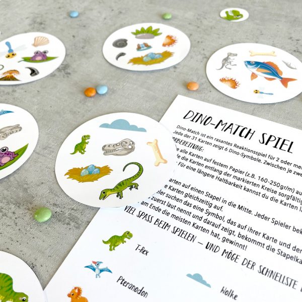 Dino Dobble Spiel Dino-Match