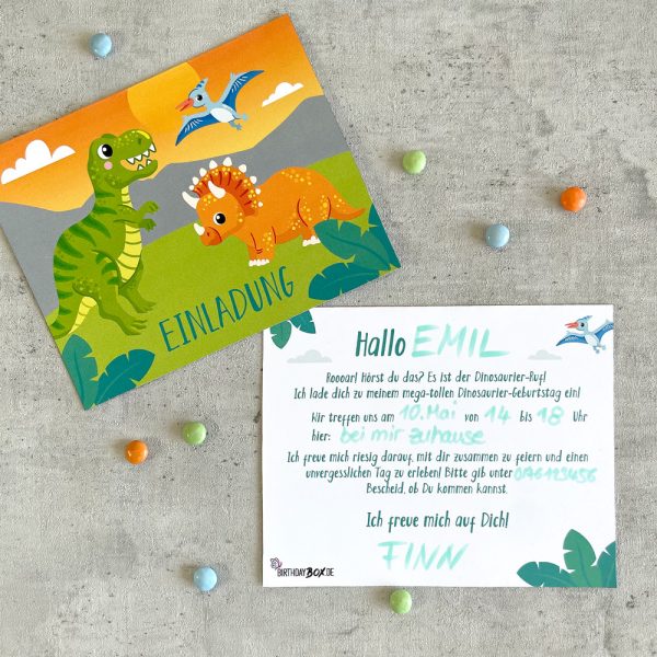 Einladung Dino Geburtstag