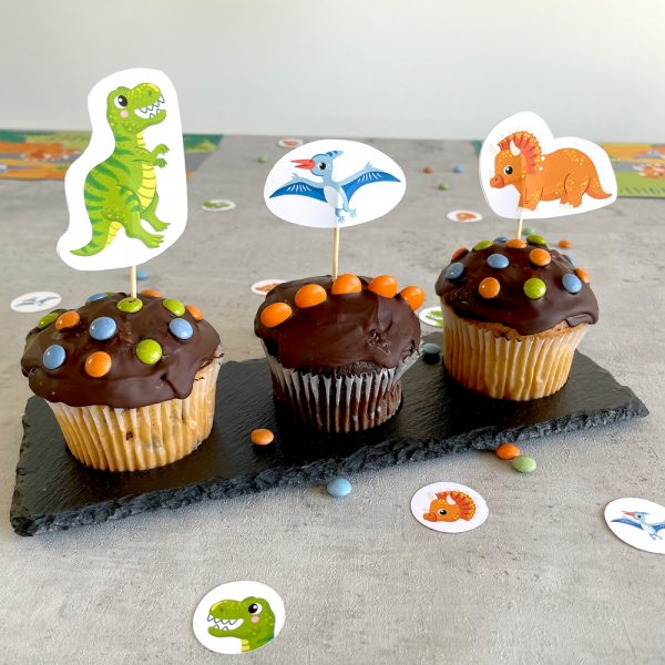 Muffins Dino Geburtstag