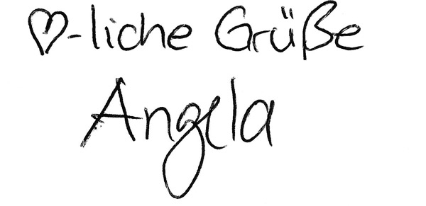 Herzliche Gruesse von Angela