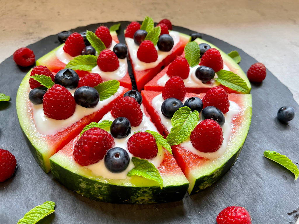 Melonenpizza für Kinder
