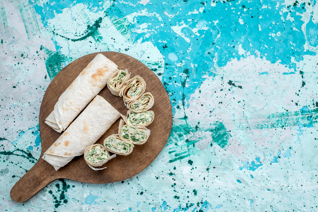 bunte Wrap Röllchen